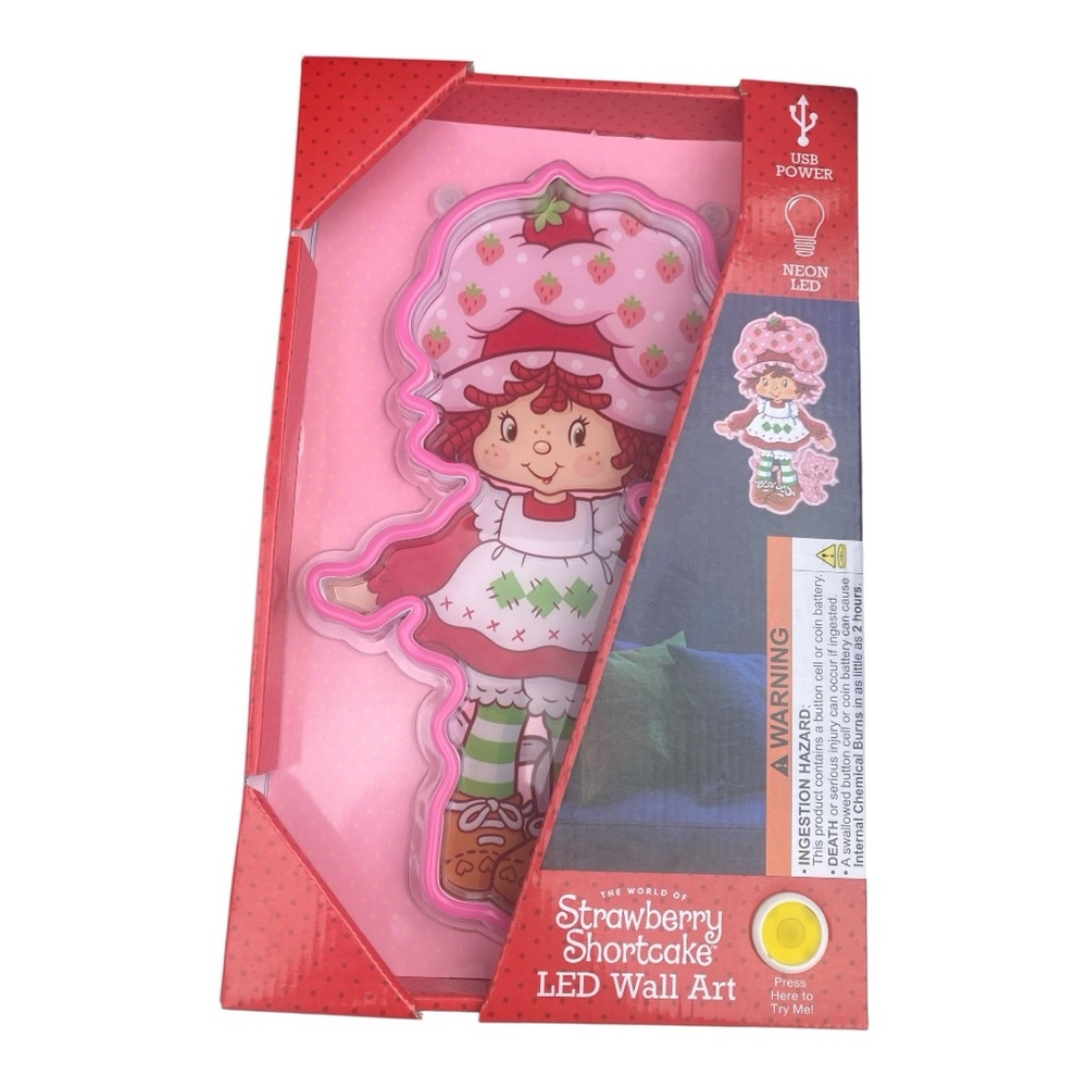 Strawberry Shortcake LED Light Wall Art